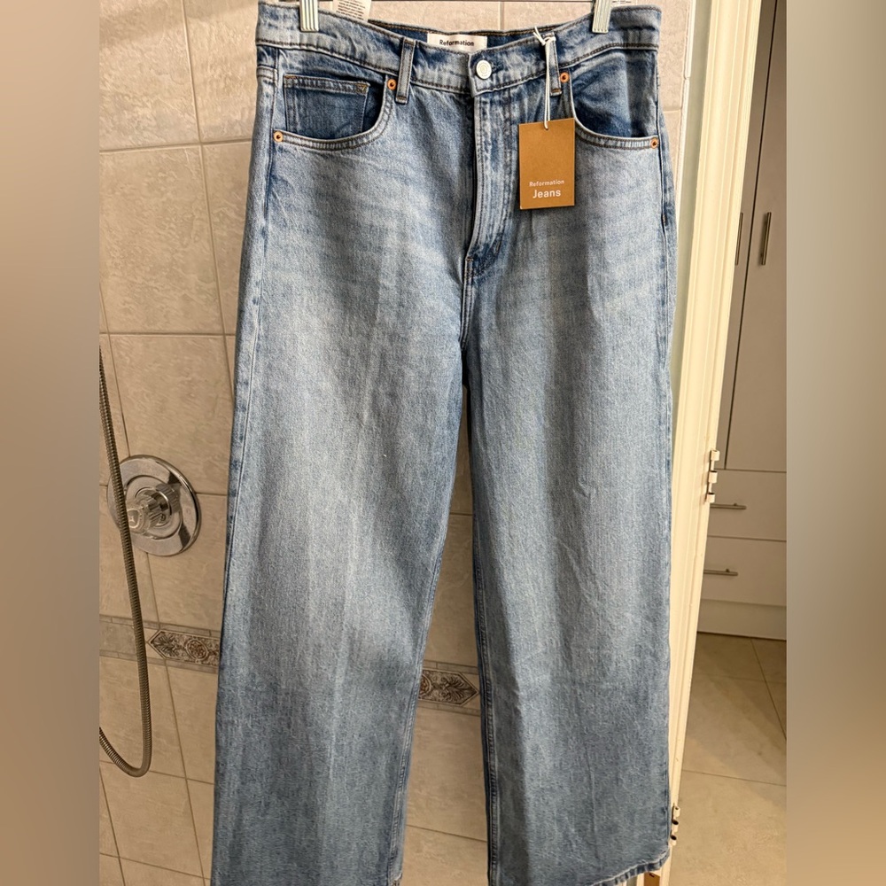 Reformation Cary High Rise Slouchy Jeans - Malta -30